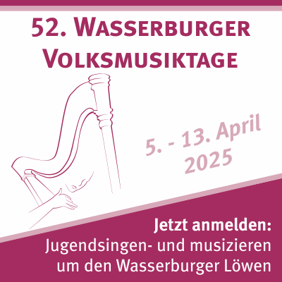 Volksmusikakademie in Bayern – SINGEN. TANZEN. MUSIZIEREN. Erstklassige Probenräume – www.volksmusikakademie.de – Wir freuen uns auf Dich.